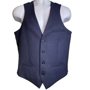 Ralph Lauren Men's Glen Plaid Wool Blend‎ Slim Fit Suit Vest Size S Old Money